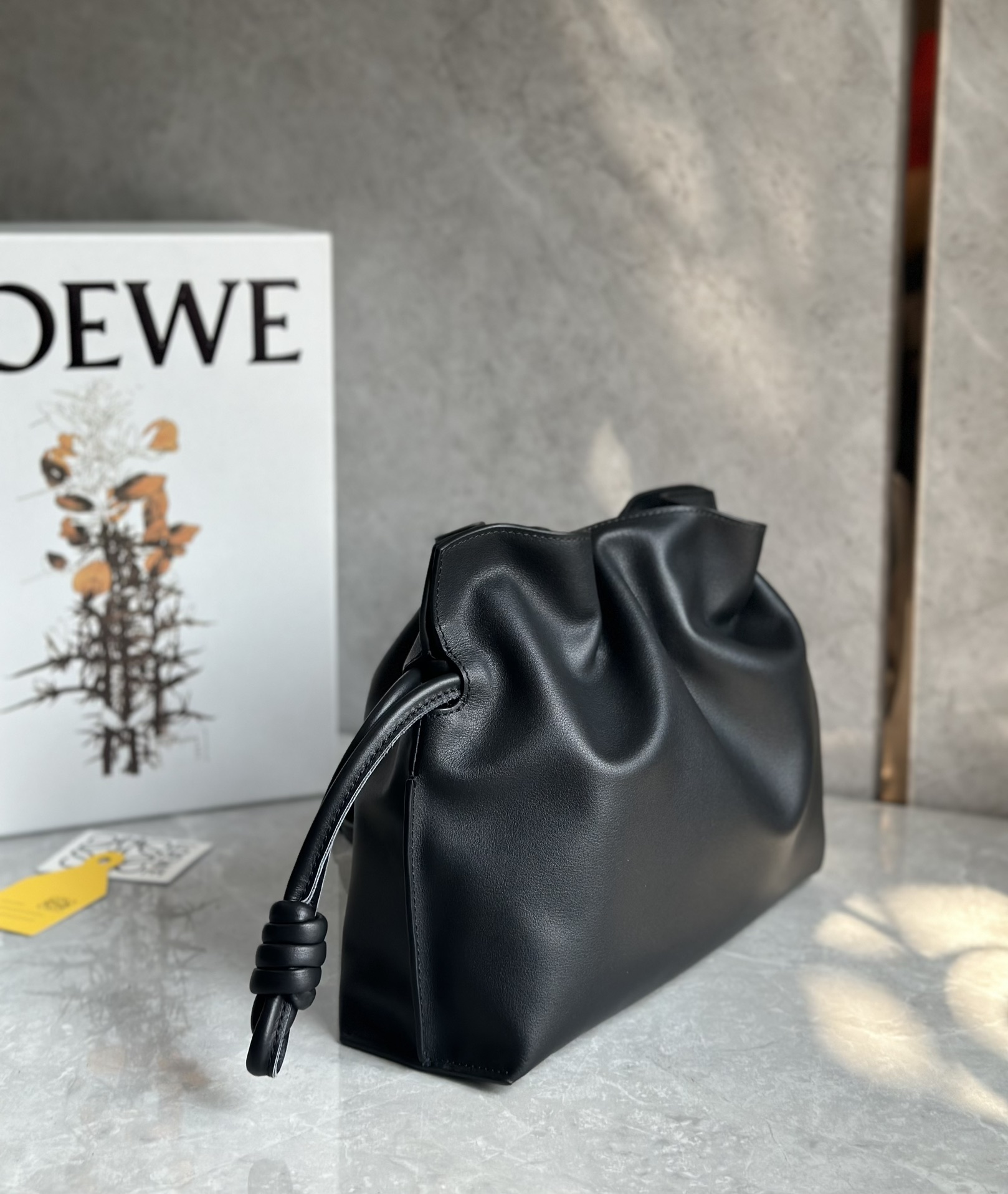 Loewe Medium Flamenco Clutch in Nappa Calfskin Black